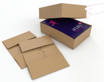 Cajas de cartón ondulado para artes gráficas