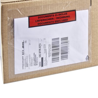 Bolsas Adhesivas Portadocumentos con Leyenda Master'in Access - Excelente Adhesión - Packing List