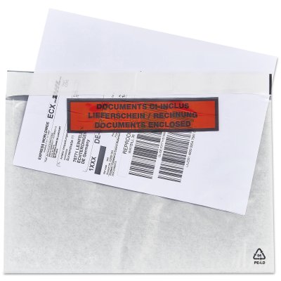 Bolsas Adhesivas Portadocumentos con Leyenda Master'in Access - Apertura Superior - Packing List