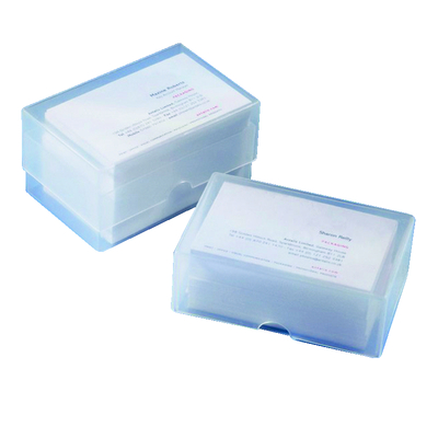 Caja de tarjeta de visita de plástico